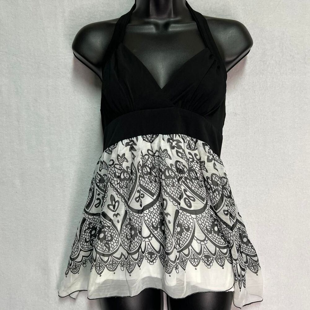 Boston-proper Women's Black and White Vest